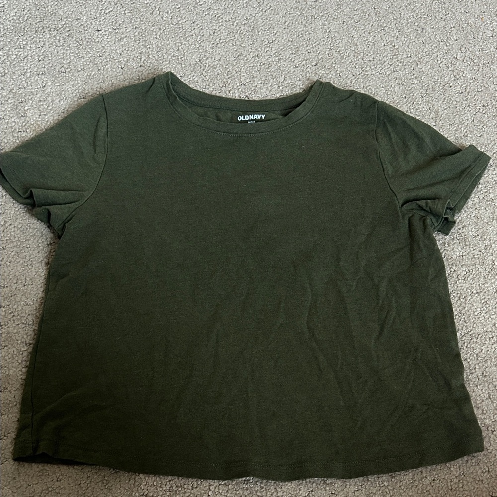 Old Navy Women's Olive Short Sleeve Tee